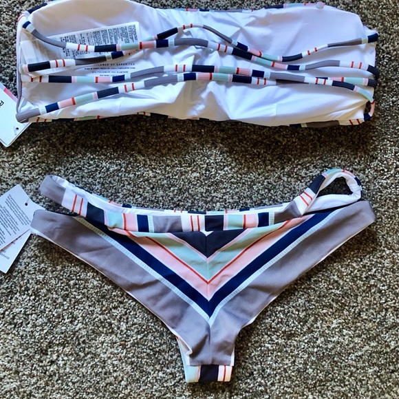 RVCA Off Shore Cheeky Bikini Bottom - Picture 6 of 7